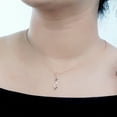 thumbnail image 4 of Dazzlingrock Collection 0.08 Carat (ctw) Round Black & White Diamond Swirl Infinity Pendant with 18 Inch Gold Chain for Women in 10K Rose Gold, 4 of 6
