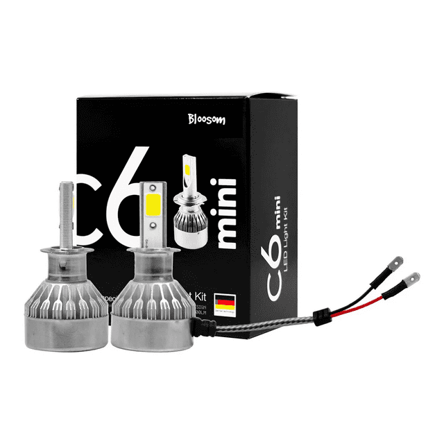 Kit Luces Led Bloosom C6 Mini Iron Led Conector H3 X2 Autos Plata