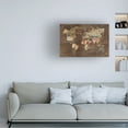 thumbnail image 3 of Laura Marshall 'Pattern World Map on Wood' Canvas Art, 3 of 3