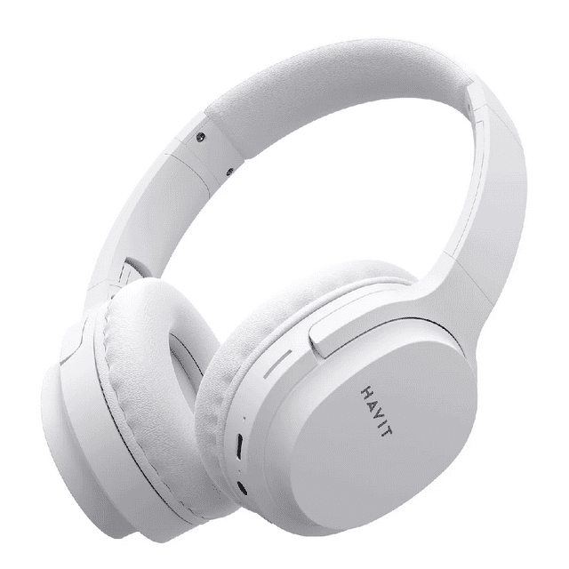 Audífonos Gamer Inalámbricos Diadema con Mic Cable Aux Blanco BLOOSOM
