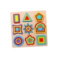 thumbnail image 4 of Wooden Color Shape Matching Board Birthday Gift Educational Activity Sensory Toy Shape Sorting Puzzle for 3 4 5 6 Year Old Children A, 4 of 8
