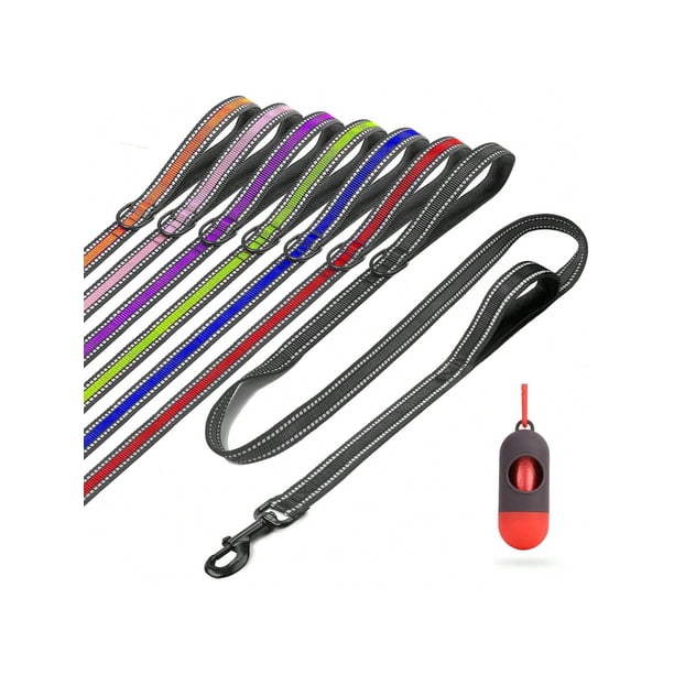 BB Brotrade Dog Leash,5 FT Heavy Duty Dog Leash With Comfortable Padded Double Handle,Reflective No Pull Dog Leashes For Small Medium Large Dogs Outdo