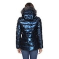 thumbnail image 3 of White Mark Women's Metallic Parka Hooded Jacket, 3 of 6