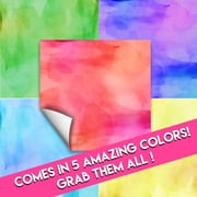 Craftopia Craft Vinyl Squares - 12 x 12-Inch Watercolor Patterned Sheets for Design
