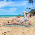 thumbnail image 6 of Dreamtimes Colorful Toucan and Palm Leaf Beach Towel Quick Dry Absorbent Bath Towels Sandproof Lightweight Towel for Gym Yoga Sports Swimming 31x71in, 6 of 7