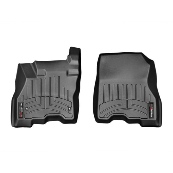 WeatherTech Custom Fit FloorLiners compatible with 2013-2017 Nissan Leaf - 1st Row (Driver & Passenger), Black