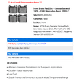 thumbnail image 2 of Front Brake Pad Set - Compatible with 1979 - 1980 Mercedes-Benz 450SLC, 2 of 2