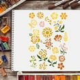 thumbnail image 6 of Flowers Stencils 11.7x8.3 inch Plastic Daisy Morning Glory Drawing Painting Stencils Rose Sunflower Cherry Blossoms Pattern Reusable Stencils for Painting on Wood Floor Wall and Tile, 6 of 9