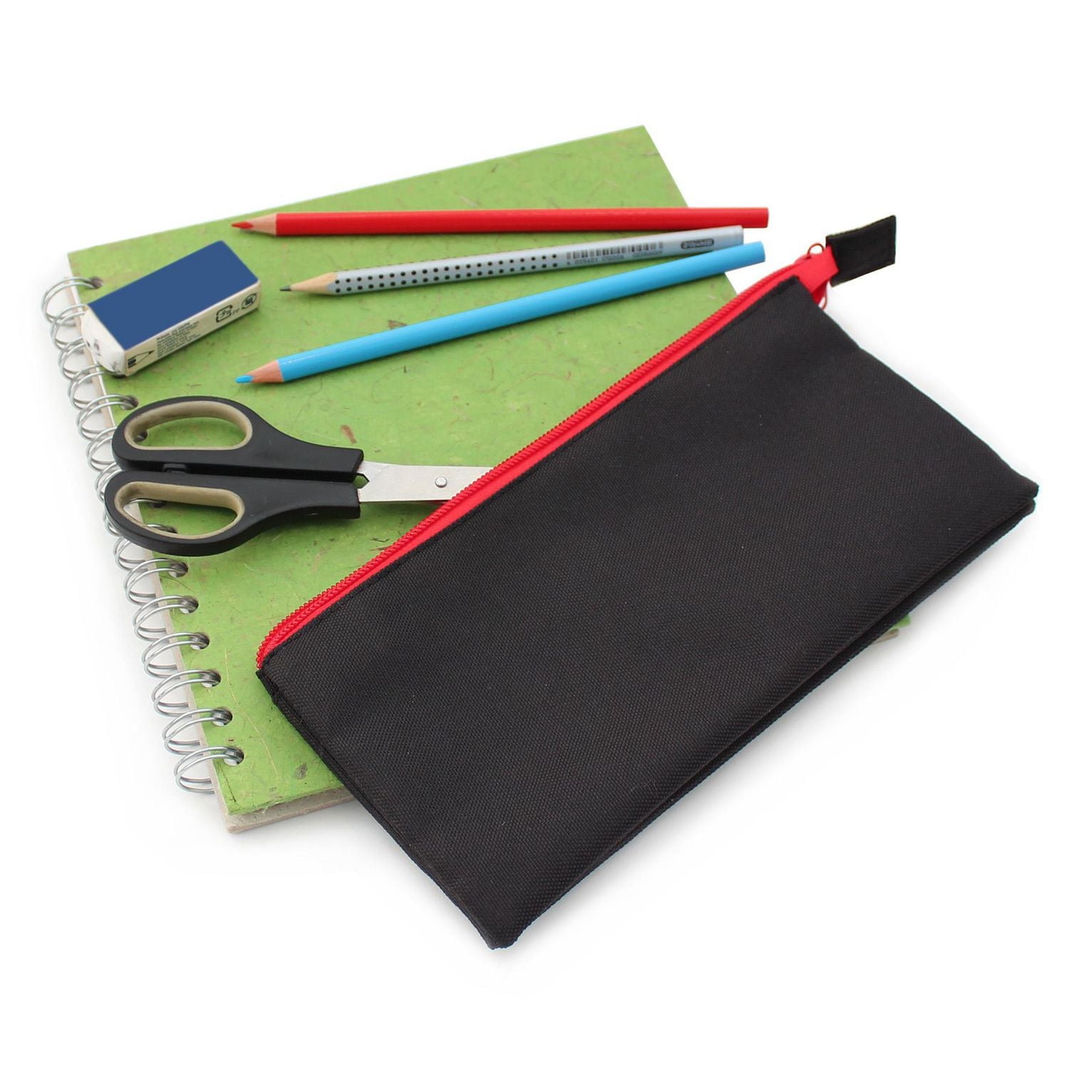 Pen+Gear Pochette organisatrice à 3 compartiments avec zip contrasté