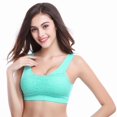 thumbnail image 3 of Women's Seamless Comfortable Lace Sports Bra with Removable Pads, 3 of 7