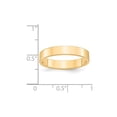 thumbnail image 3 of Auriga Fine Jewelry 14K Yellow Gold 4mm Lightweight Flat Wedding Band for Men Size 13.5, 3 of 5