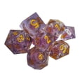 thumbnail image 2 of 7 dados acrílicos multicara D4 D6 D8 D10 (0-9) D10 (10-90) D12 D20 dados digitales Violeta, 2 of 6