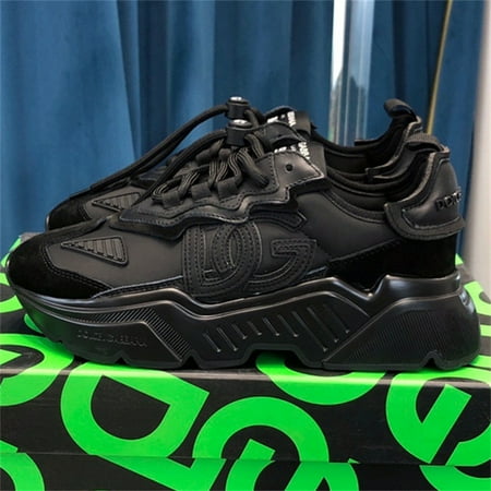 

European Station round toe platform lace-up color matching sports casual shoes women‘s Korean-style all-match daddy shoes trendy DG2023 New