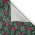 thumbnail image 3 of Ambesonne Flamingo Kitchen Curtains, Zoo Animals in Pink, 55"x39", Hot Pink Green Black, 3 of 3