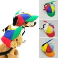 thumbnail image 2 of Chapeau pour Animaux de Compagnie, Chapeau à Hélice Coloré, Adorable, Résistant au Soleil, Respirant, Chapeaux de Baseball pour Chien, pour l'Été en Extérieur, 2 of 5