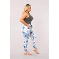 thumbnail image 4 of Plus Size Soft Brushed Joggers With Shoe Lace Tie - Blue, Pink Tie Dye, 4 of 11