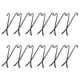 thumbnail image 3 of Hook Bookmark Zinc Aleación de la joyería Haciendo el libro Mark Office Decoration Colgantes Casera DIY Artesanía Accesorios Copos 24 Piezas Eigraketly  HA010512-04, 3 of 7
