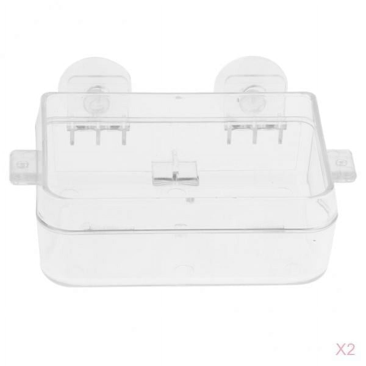 FashionCha 2 Pcs Lizard Gecko Reptile Feeding Water Dish & Food Bowl Anti-escape Feeder