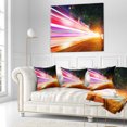 thumbnail image 3 of Designart Expressway Light Trails - Cityscape Photo Throw Pillow - 18x18, 3 of 5