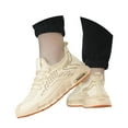 thumbnail image 3 of Mens Shoes,Breathable Walking Shoes Spring Lightweight Fashion Sneakers Non Comfort Footwear Casual Athletic Design,Shoes for Men,Beige,8.5, 3 of 9