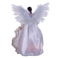 thumbnail image 5 of Kurt Adler 10-Light 12-Inch Ivory and Gold Black Angel Treetop, 5 of 13