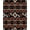 Black White Orange, Pattern 4, variant on Design&I 8'x10' Washable Area Rug Minimalist Serpent With Clean Modern Accents Snake Animal Print Playful for Dining Room, Large Office, Lounge, Snag-Free
