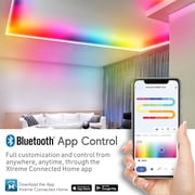 Xtreme Lit Bluetooth LED Light Strip, 200-Foot RGBIC Strip Lights with Color-Chasing Effect