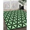 thumbnail image 3 of Ahgly Company Machine Washable Indoor Round Transitional Pastel Green Area Rugs, 6' Round, 3 of 7