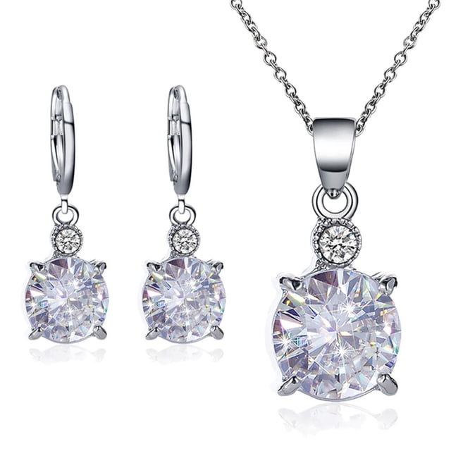 Aretes de cristal Pendientes Circulares perfecl para Ocasiones Especiales