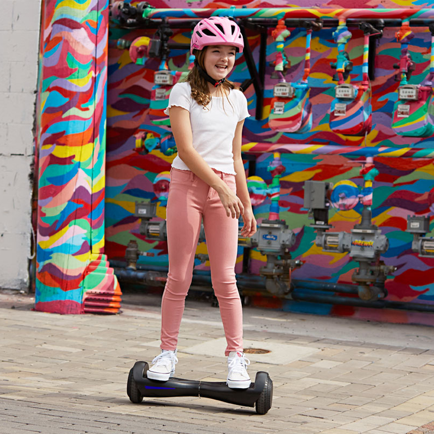 GOTRAX FX3 Hoverboard for Kids Adults 200W Motor 6.5" LED Wheels 6.2mph Top Speed, Pink - image 4 of 12