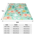 thumbnail image 5 of Bingfone Elephant And Flowers Print Flannel Fleece Blanket Throw Blanket For Bed,Sofa,Couch,Travel,Camping(40"X30"), 5 of 9