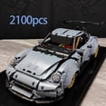 thumbnail image 1 of 2100pcs Blue Low-Profile Sports Car Building Blocks – DIY Racing Model, Desktop & Home Decor, Adult Assembly, Perfect Gift for Christmas, Halloween & Valentine’s Day, 1 of 3