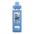 thumbnail image 1 of Lilo & Stitch Waving Characters 24 oz Blue Square Plastic Water Bottle, 1 of 6
