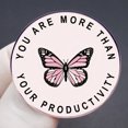 thumbnail image 3 of Broche con forma de mariposa motivacional, aleación «Tú eres más», 3 x 3 cm, 3 of 3