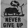 thumbnail image 2 of Never Give Up Rhino to Unicorn Gym Unisex Plus Fleece Graphic Hoodie Brisco Brands 3X, 2 of 4