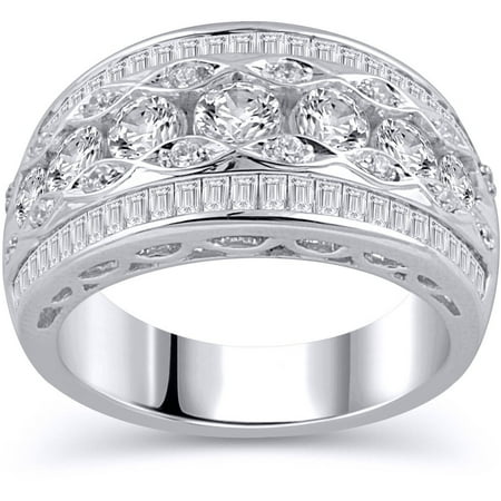 2.00 Carat T.W. Diamond 14kt White Gold Anniversary Band