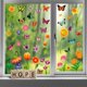 thumbnail image 4 of 162 PCS Primavera Verano Ventana Adhesivo Adhesivo, Tulipán Mariposa Flor Ventana Calcomanía para el hogar Suministros para fiestas Tienda Ventana Vidrio Exhibición Decoración 2 juegos, 4 of 5