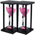 thumbnail image 1 of Relojes de Arena Discretos VentDepot SandGlidePink 2Pzas 60min Negro/Rosa Madera/Vidrio/Arena, 1 of 1