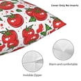 thumbnail image 3 of Pofeuu Hand Drawn Tomatoes Print Double-sided plush pillowcase Square Throw Pillow Covers Pillows Cover for Living Room Bedroom Sofa Couch Cushion Cover（No pillow core）-18"x18", 3 of 7