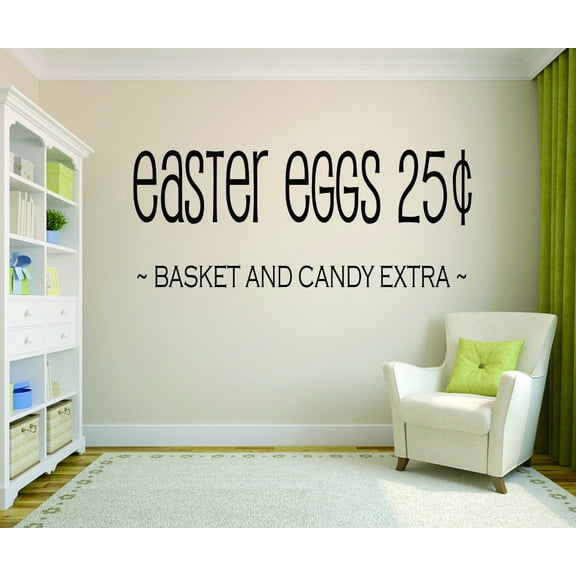 Wall Design Pieces Easter Eggs 25ã‚Â¢ Basket And Candy Extra Holiday 12x18 Inches