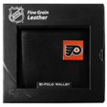 thumbnail image 4 of NHL Philadelphia Flyers Leather Bi-Fold Wallet Packaged in Gift Box, Black, 4 of 4