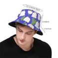 thumbnail image 3 of ZICANCN Bucket Hat -Plower Coloring Pattern Unisex Print Double-Side-Wear Bucket Hat for Fishing Beach Outdoor, 3 of 5
