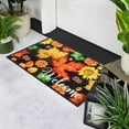 thumbnail image 3 of Northlight Maple Leaves and Sunflowers Welcome Fall Harvest Outdoor Doormat - 17.75" x 29.5", 3 of 9