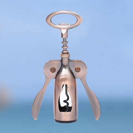 UPOUART Zinc Alloy Wing Corkscrew Wine Opener with Dual Function for Effortless Bottle Opening and Wine Accessories