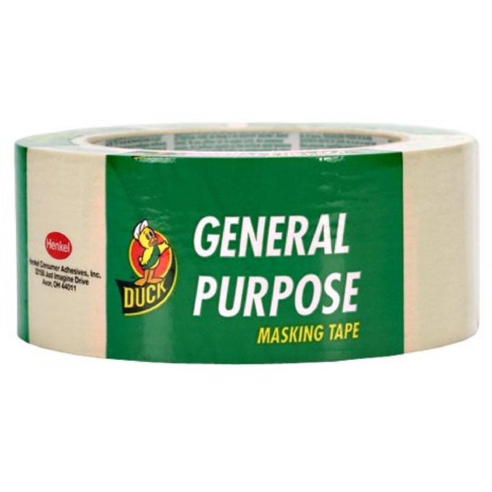 Duck General Purpose Masking Tape, 1.88Inch by 60Yard, Single Roll