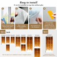 thumbnail image 6 of Orange Ombre Stripes Window Privacy Film, Farmhouse Retro Abstract Waves Art Static Cling UV Sun Blocking Heat Control Window Tint, Non-Adhesive One Way Windows Privacy Cover 17.7''x78.7'', 6 of 7
