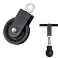 thumbnail image 2 of Chockeie Swivel Pulley Block, Single Pulley Block with U-Mount Bracket Swivel Lifting Pulley Roller Wheel for Wire Rope Cable Pulley Strength Training, 2PCS, 2 of 6
