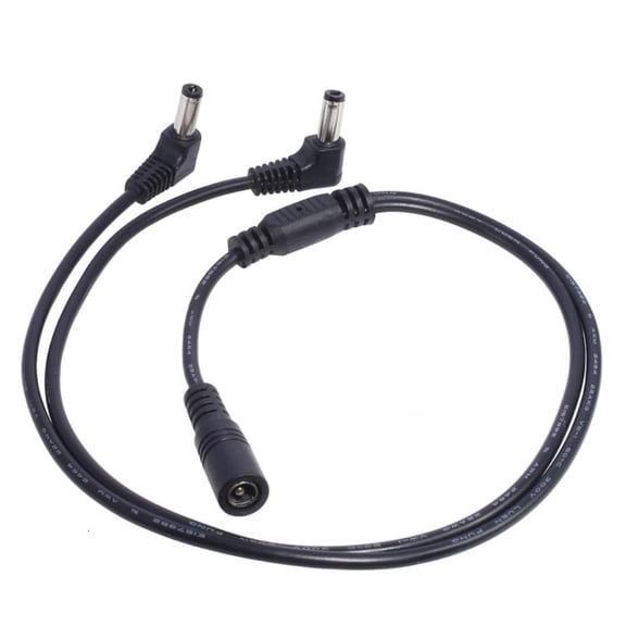 ANXPTIME 5.5mmx2.1mm 1 Female to 2 Male Connector Male to Female Plug DC Power Splitter