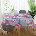 thumbnail image 5 of Coolnut Outdoor & Indoor Rectangle Tablecloth,Peony and Cherry Blossom Dinner Table Cover for Patio, Picnic, Holiday Party 60x108In, 5 of 7