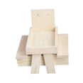 thumbnail image 3 of Comedero para ardillas, mesa de madera para pájaros, con tuercas colgantes, ventana para pájaros, comedero para jardín, Patios, loros al aire libre, 3 of 10